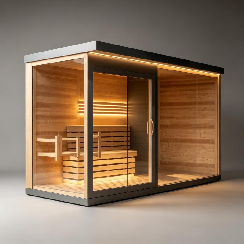 Spa Wellness Design - Modern Sauna Odası Özel Tasarım Lüks