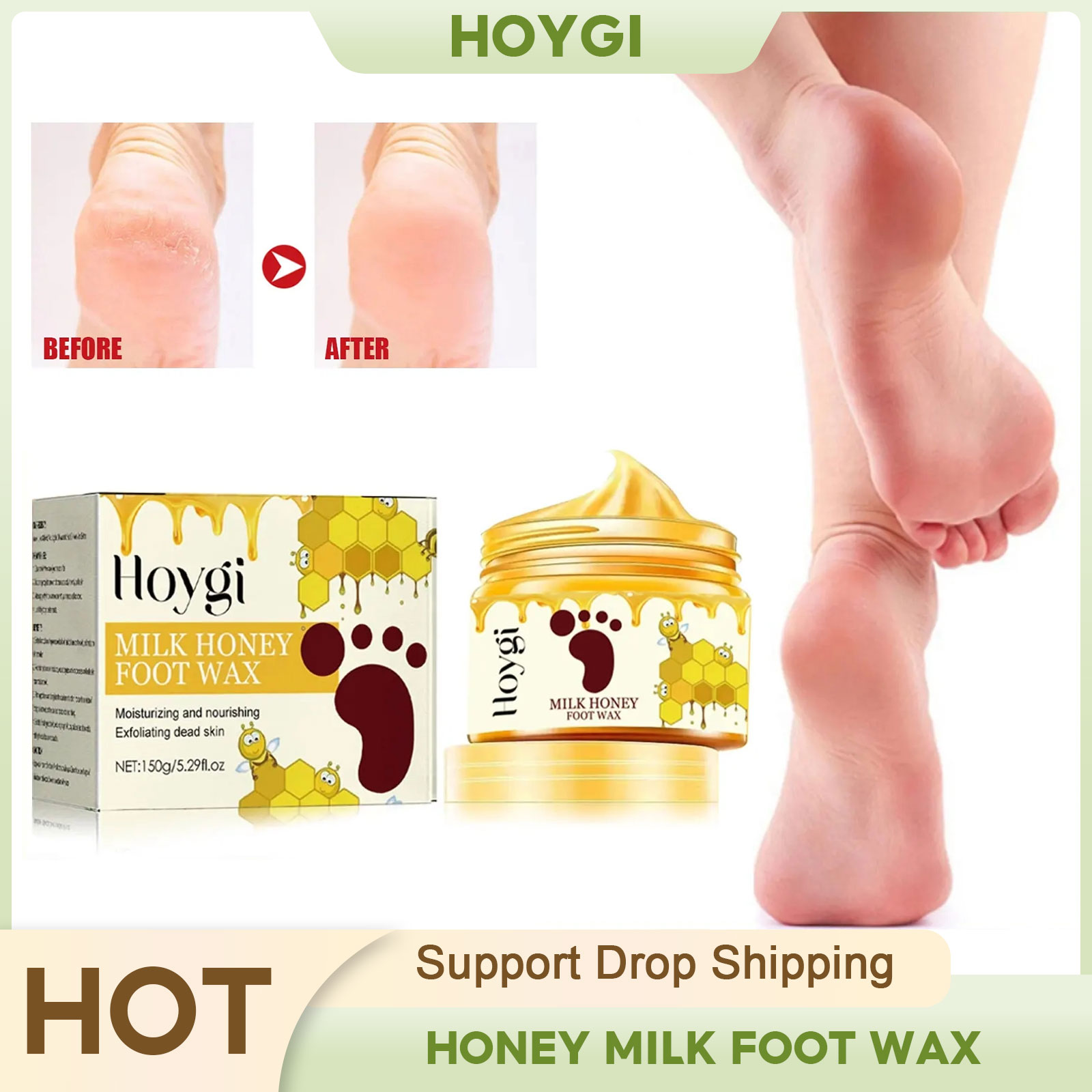 Foot Mask Peeling - Ayak kremi balmumu bal süt Peeling