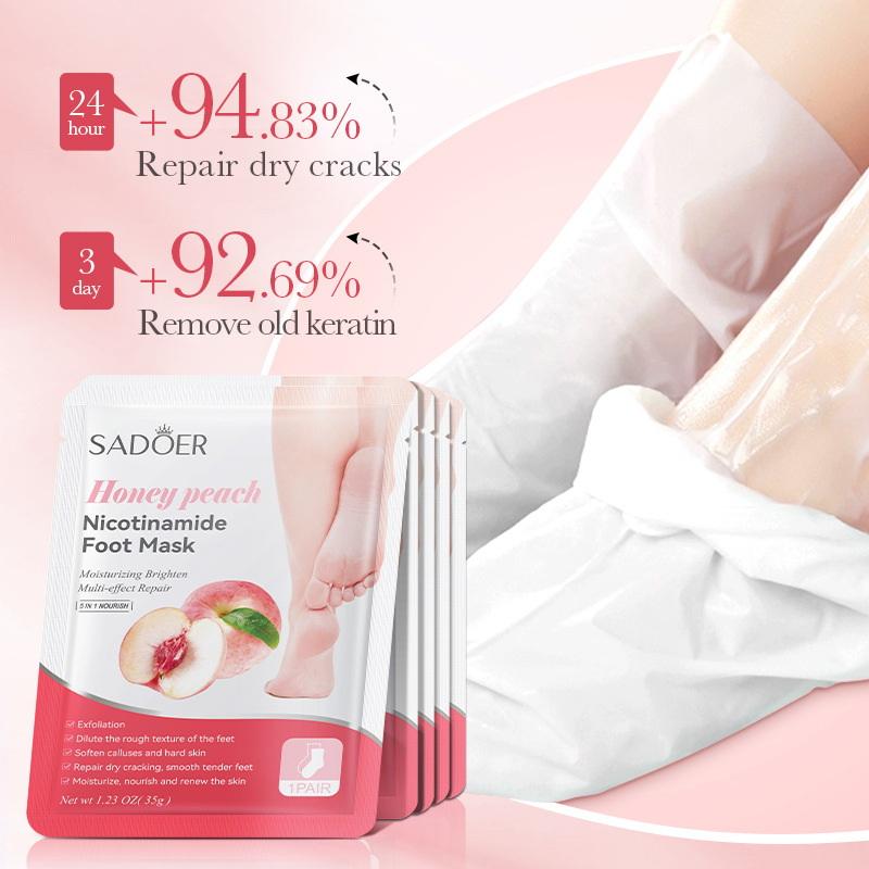 Foot Mask Peeling - 1 Çift SADOER Meyveli Ayak Maskesi